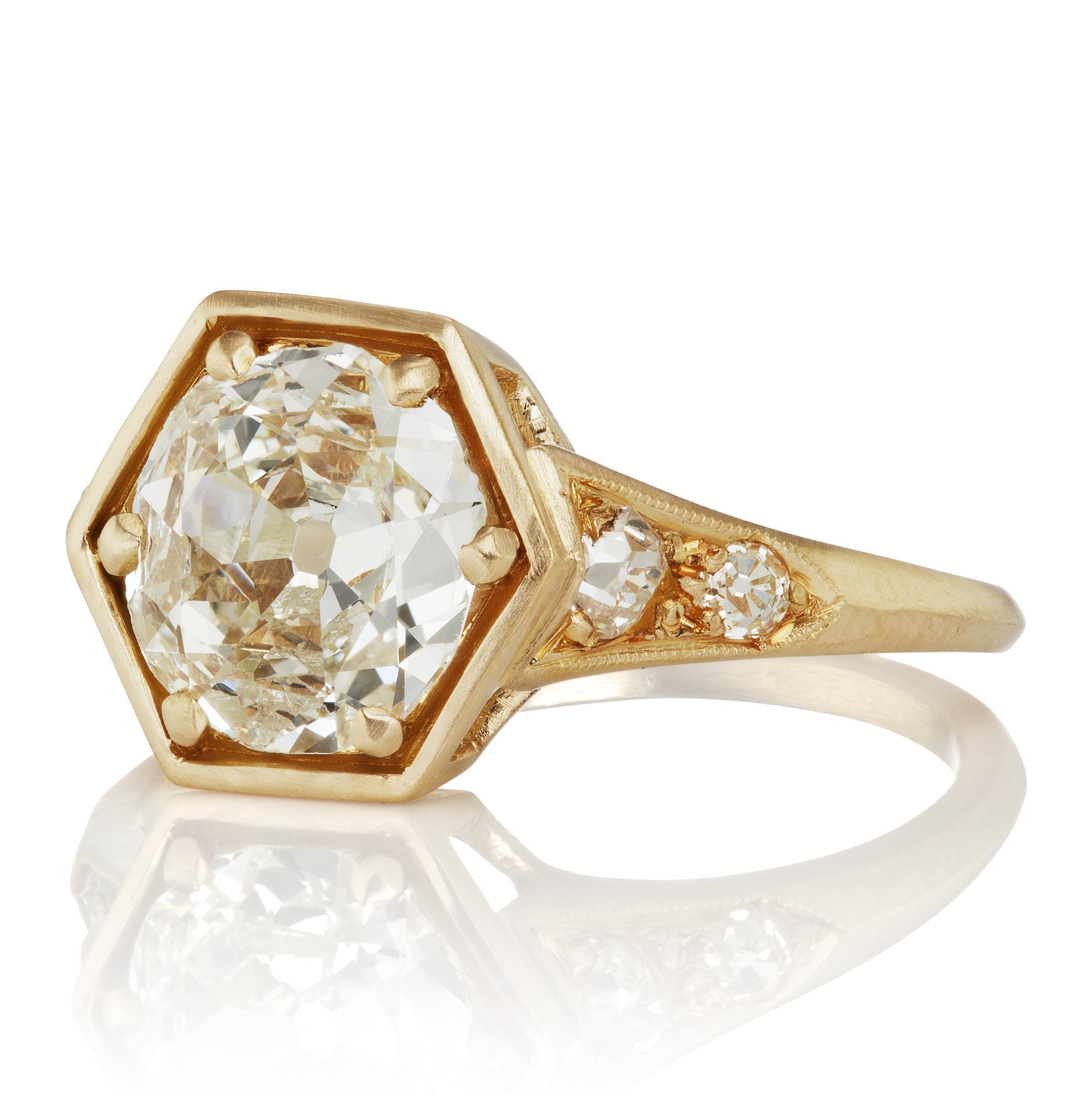 1.31ct flat old mine cut