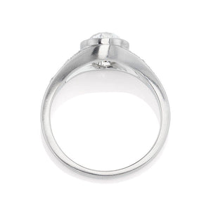 Low Profile Vintage Engagement Ring