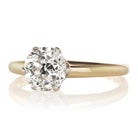 Authentic Vintage 1.34 ct Diamond Ring with Hand Engravings 