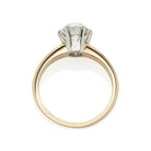 Authentic Vintage 1.34 ct Diamond Ring with Hand Engravings 