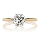 1.36 ct Transitional Cut Diamond Solitaire Engagement Ring