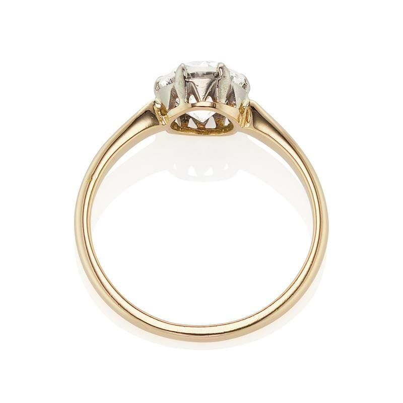 1.36 ct Transitional Cut Diamond Solitaire Engagement Ring