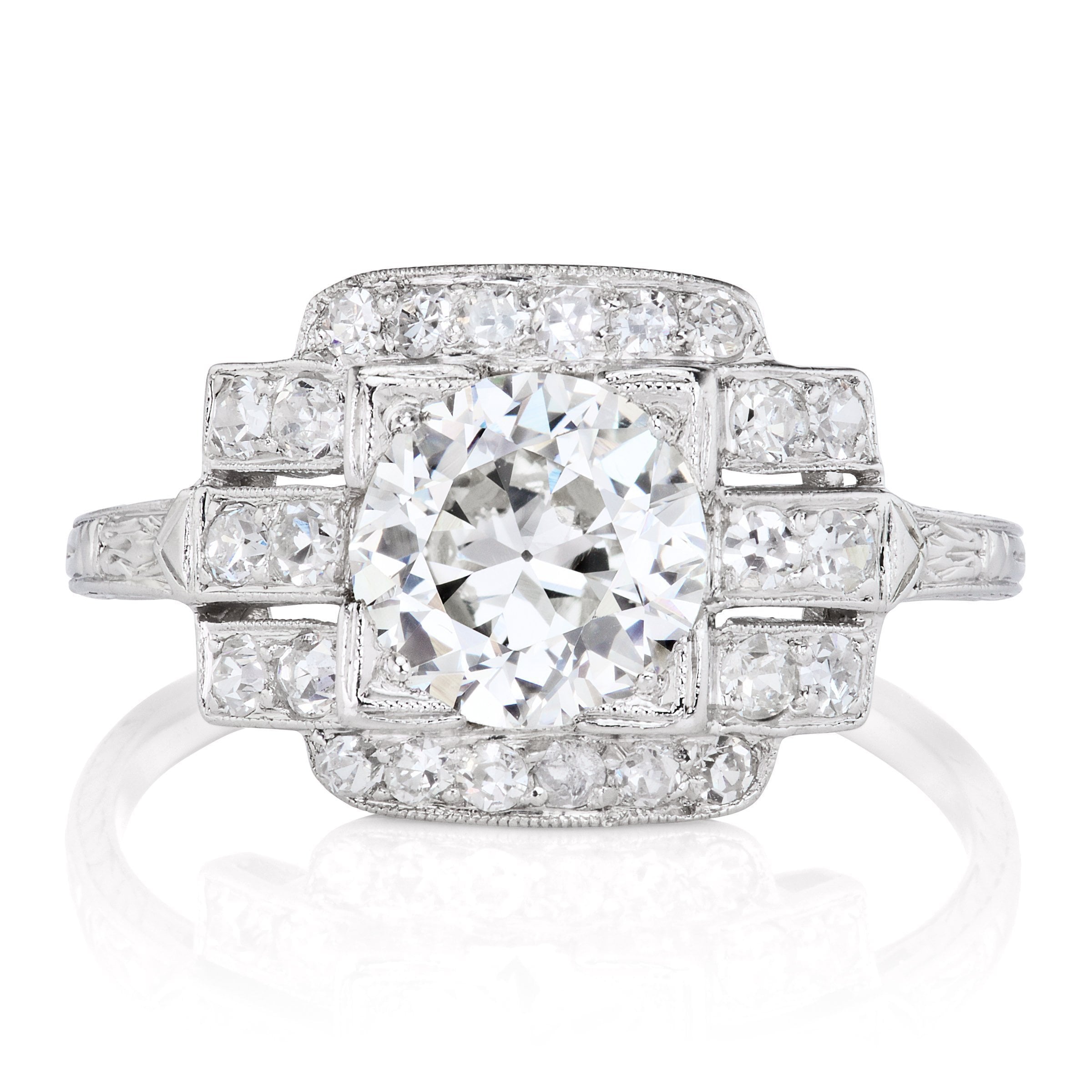 1.37ct transitional cut diamond