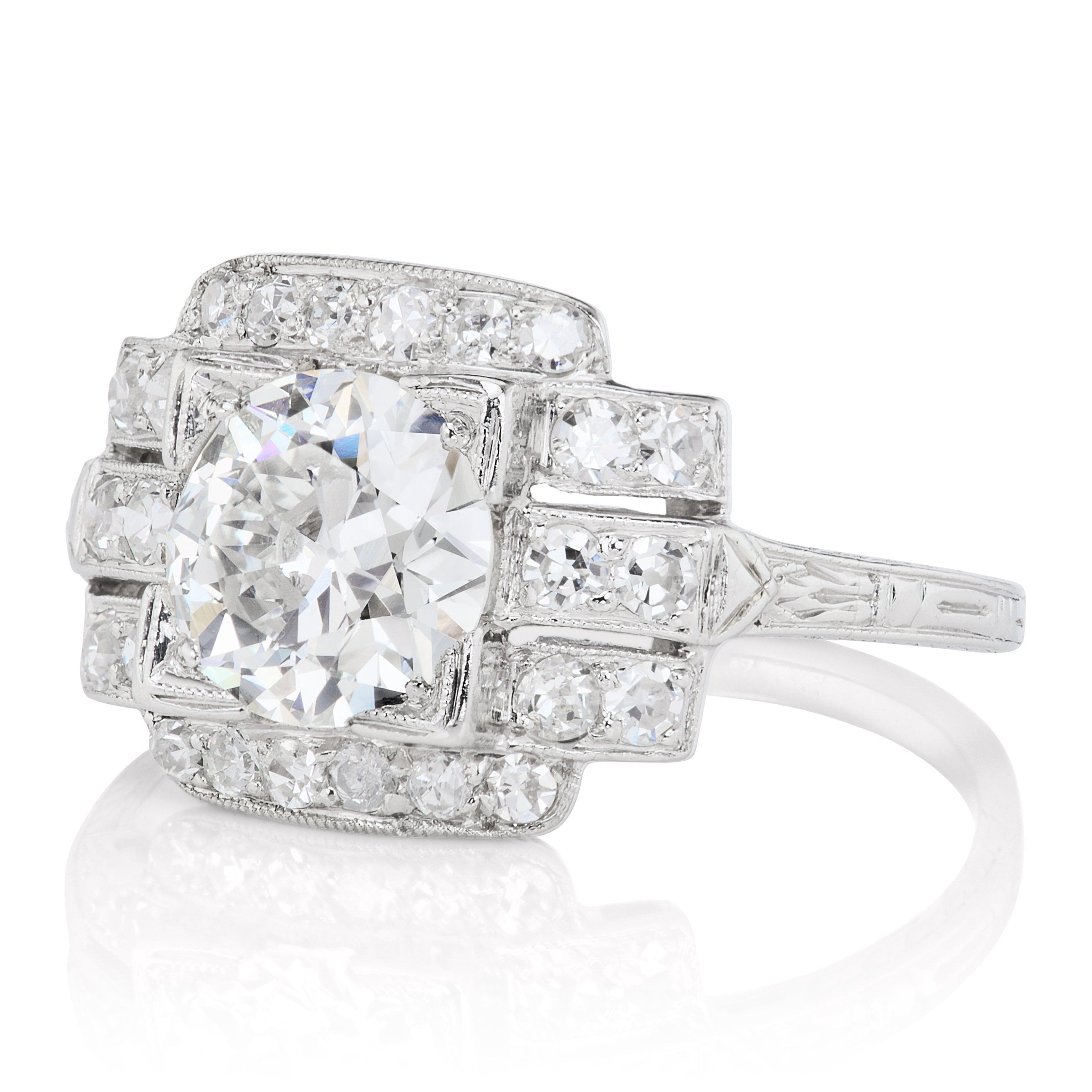 1.37ct transitional cut diamond