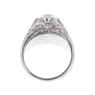 Old European Cut Vintage Art Deco Filigree Engagement Ring
