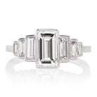 1.38ct Step cut diamond Ring