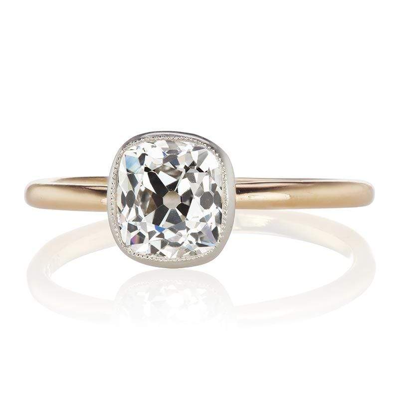 1.40ct old mine cut diamond diamond engagement ring