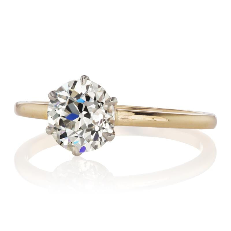 1.43ct old European cut diamond diamond engagement ring