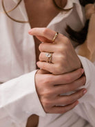 1.43ct pear rose cut diamond