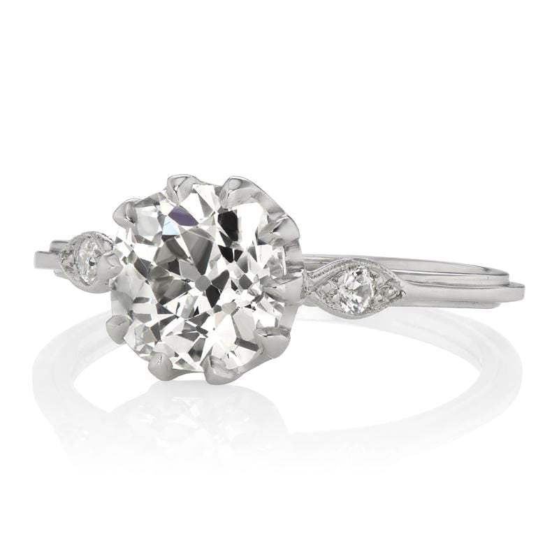 1.44ct old mine cut diamond diamond engagement ring