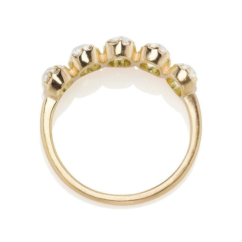 1.44tcw old mine cut diamonds Band