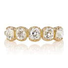 1.44tcw old mine cut diamonds Band