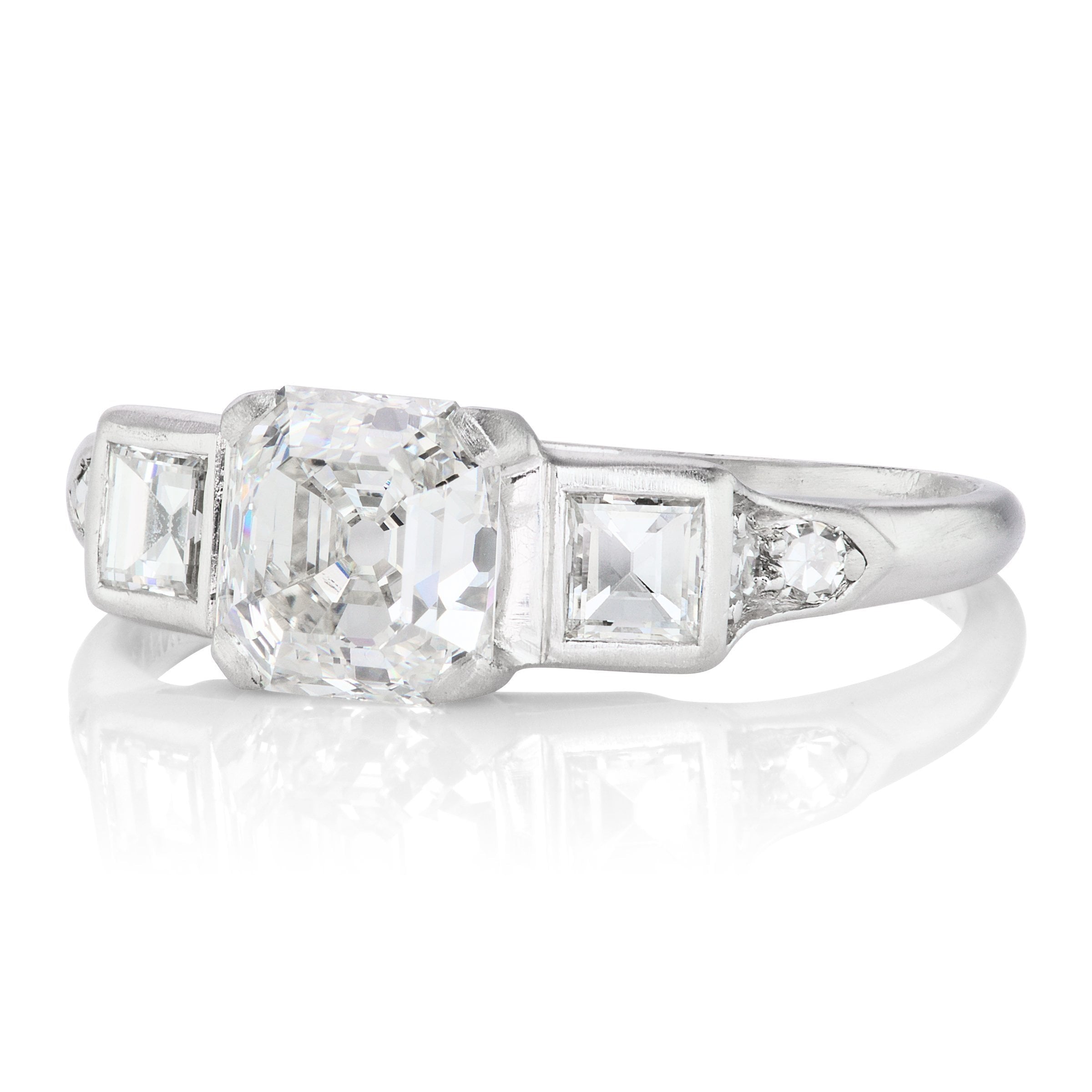 1.45ct Asscher cut diamond