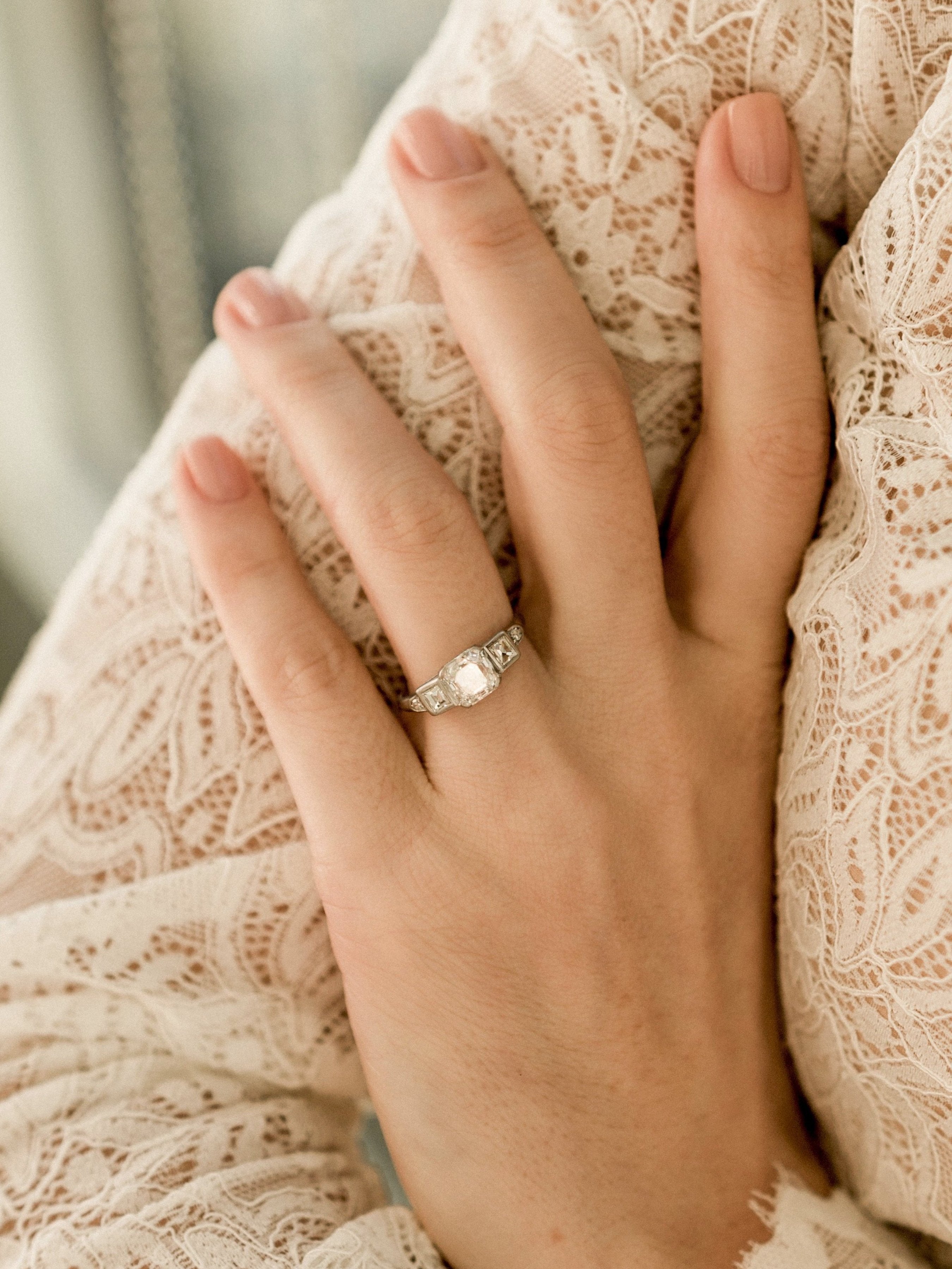 1.45ct Asscher cut diamond