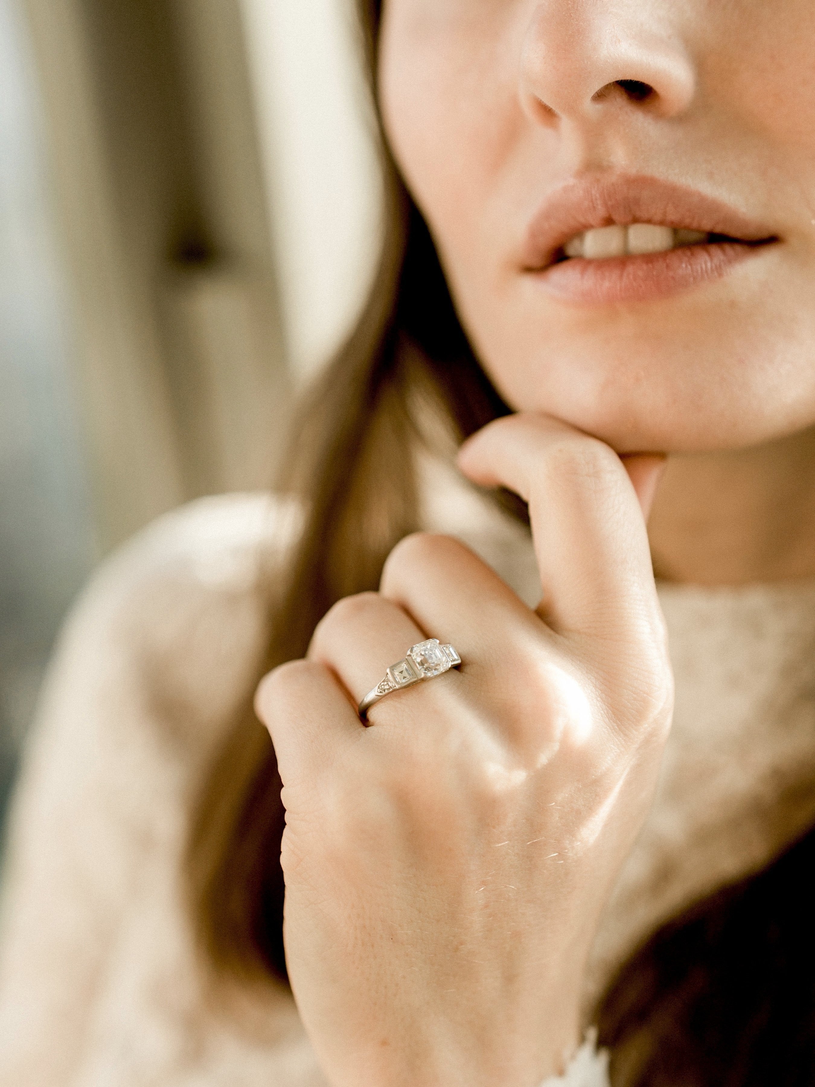 1.45ct Asscher cut diamond