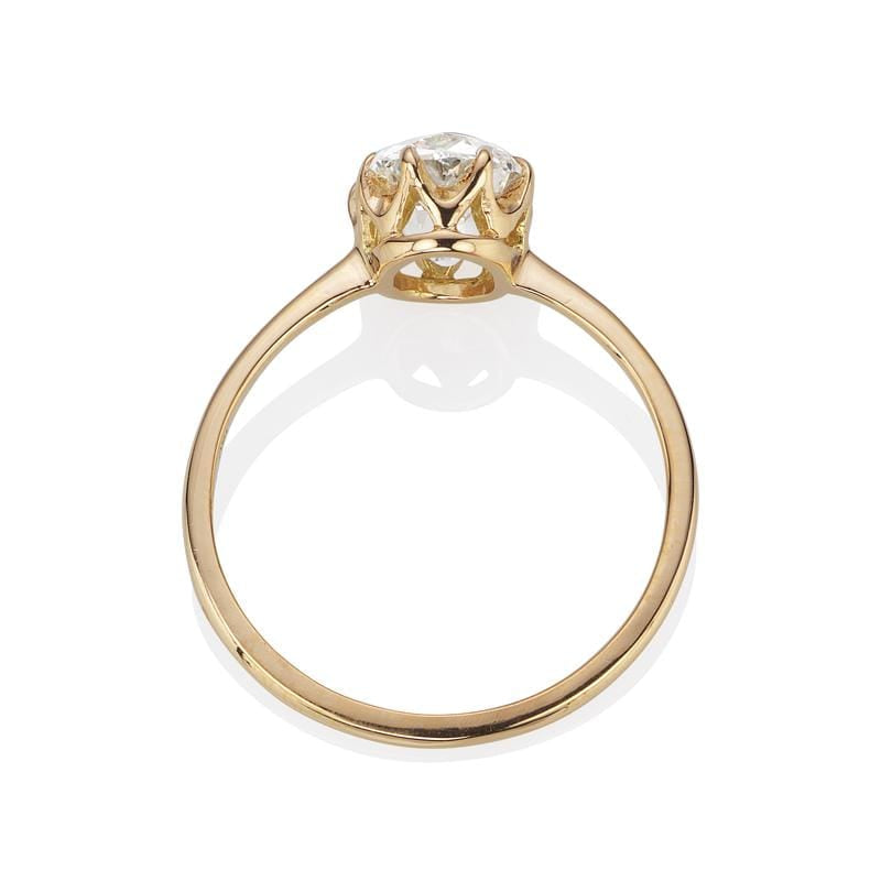 1.45ct old mine cut diamond Ring