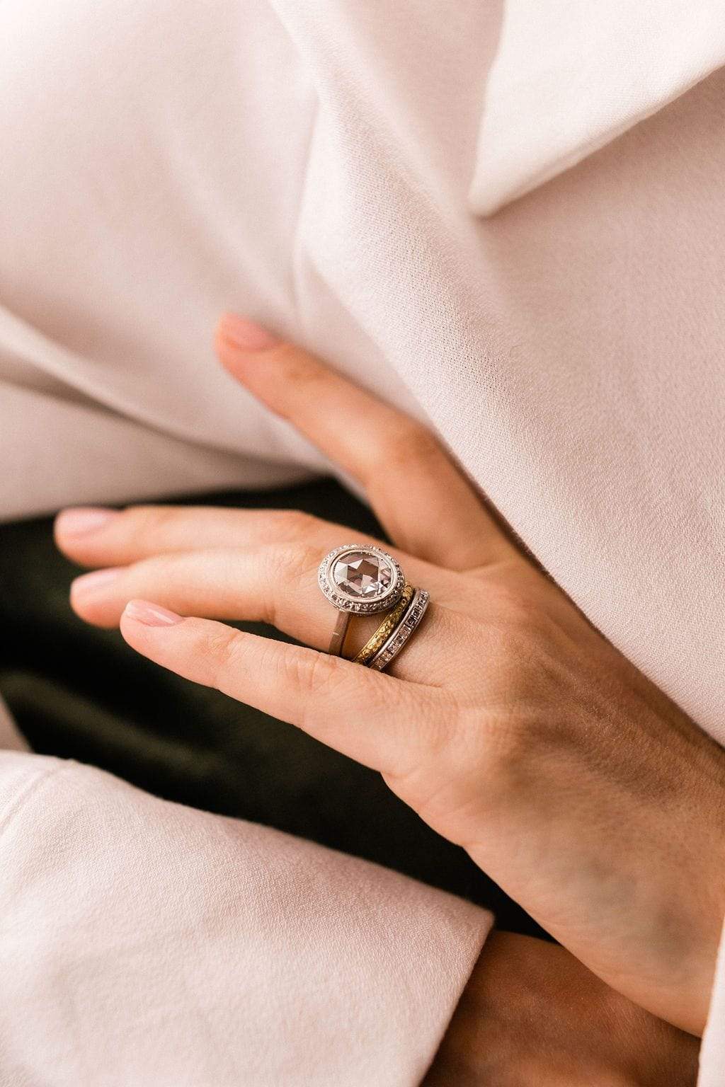 1.46ct rose cut diamond