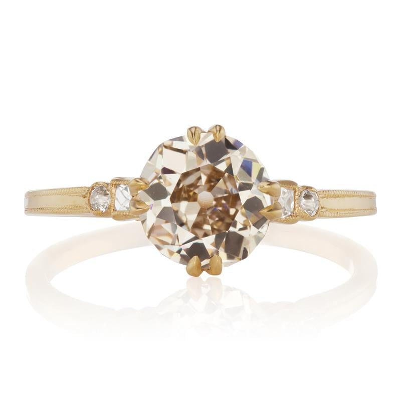 1.49 ct Diamond Engagement Ring with Side Stones