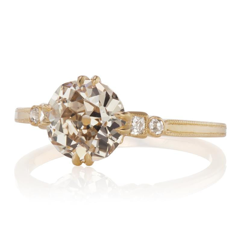 1.49ct old European cut diamond diamond engagement ring