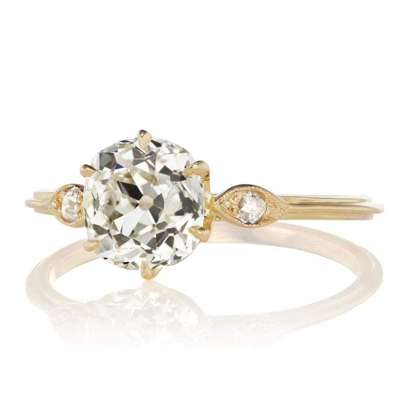 1.50ct old mine cut diamond diamond engagement ring