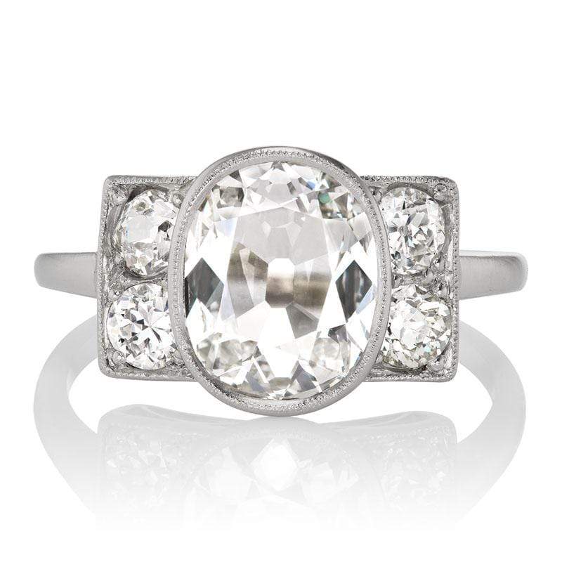 1.51 ct Antique Cushion Cut Diamond Ring Circa 1910