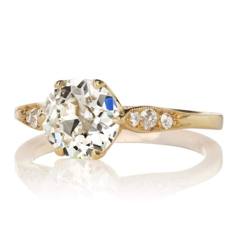 1.51ct old European cut diamond diamond engagement ring