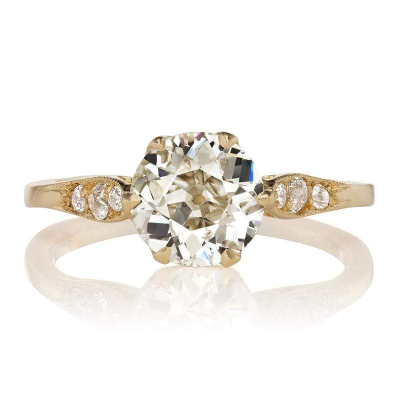1.5 Carat Diamond Engagement Ring with Side Stones