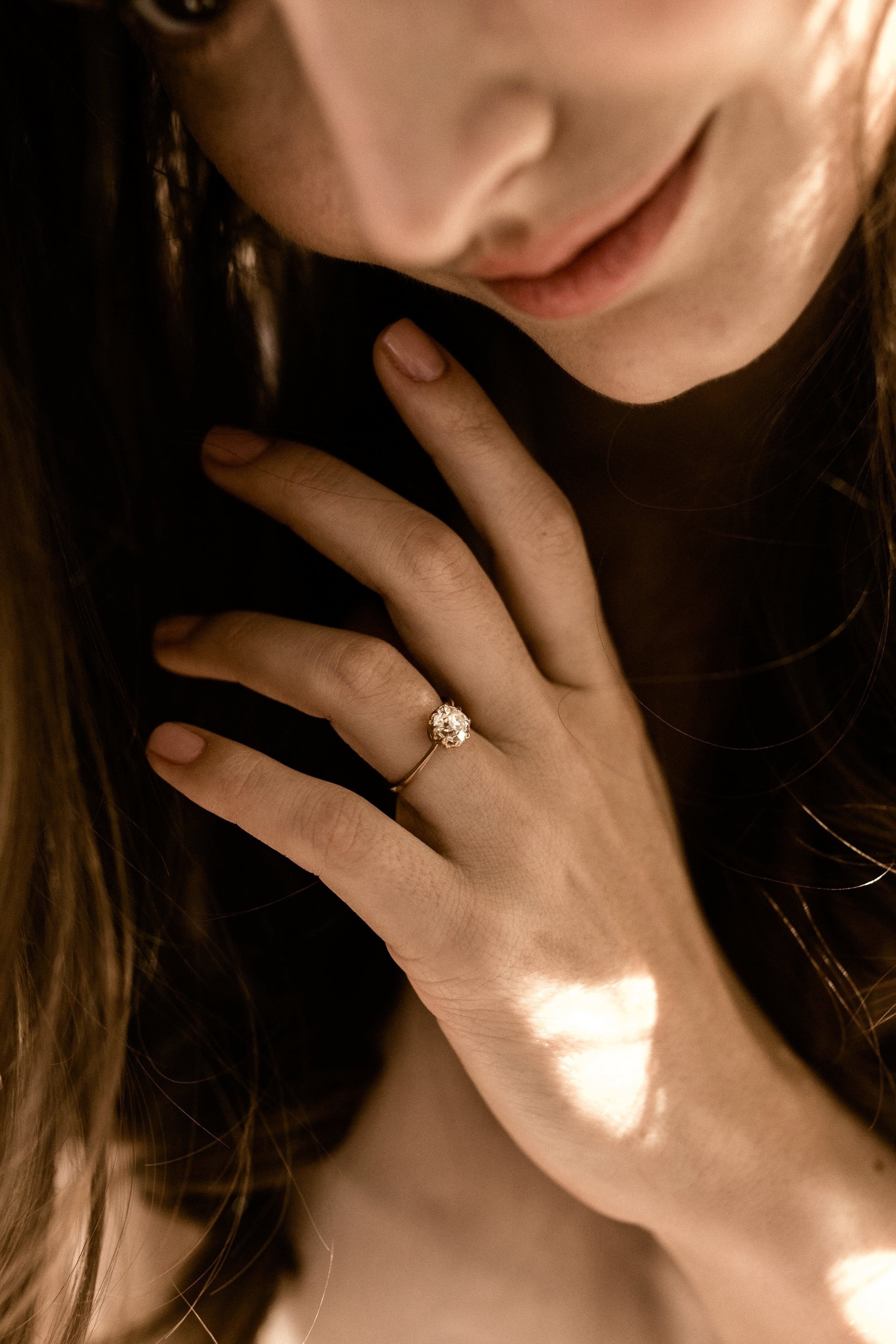 1.52ct old mine cut diamond