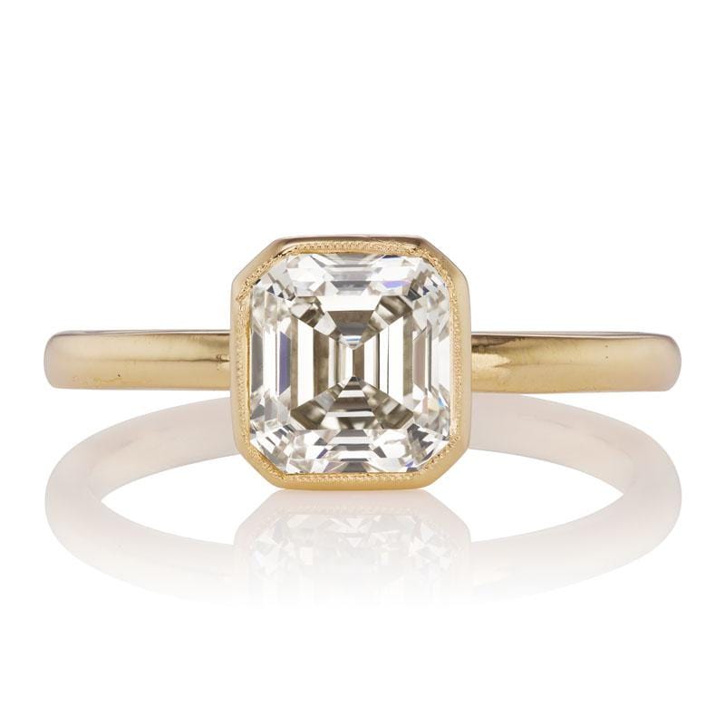 1.53ct Asscher cut diamond Ring