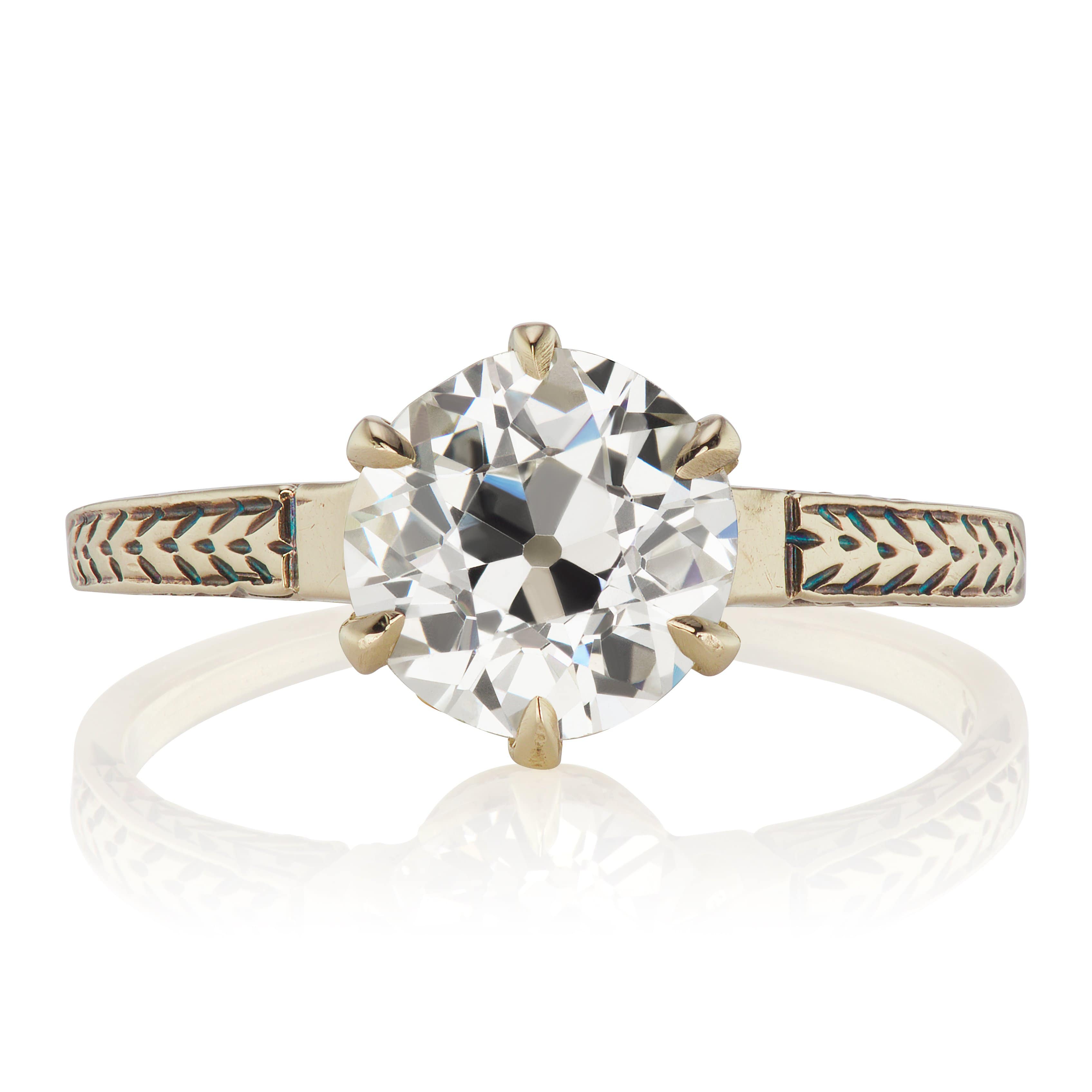 1.55ct old European cut diamond Ring