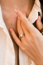 1.55ct Old Mine Cut Diamond 18k Rose Gold Diamond Engagement Ring