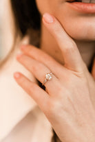 1.55ct Old Mine Cut Diamond 18k Rose Gold Diamond Engagement Ring