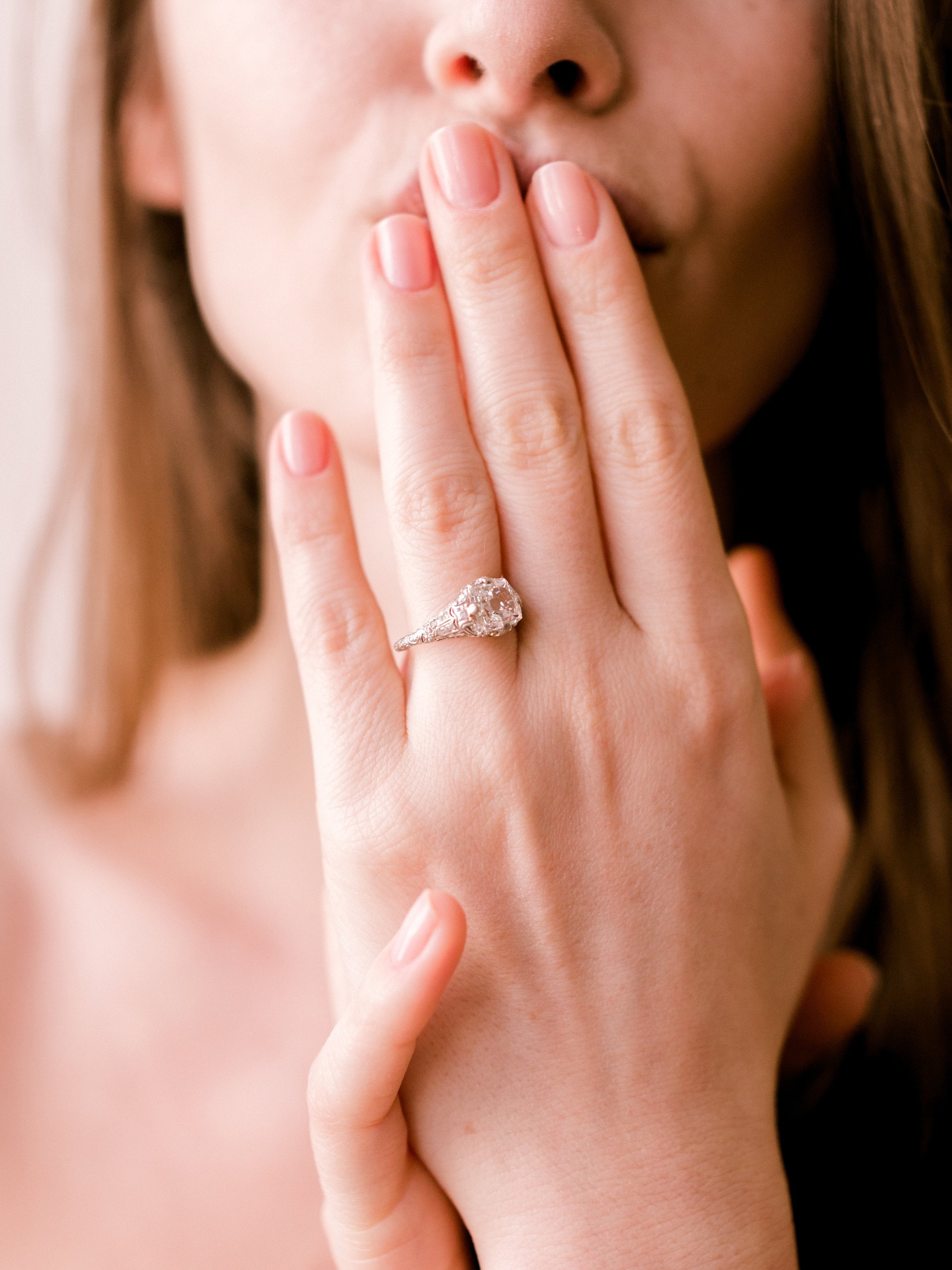 1.55ct old mine cut diamond