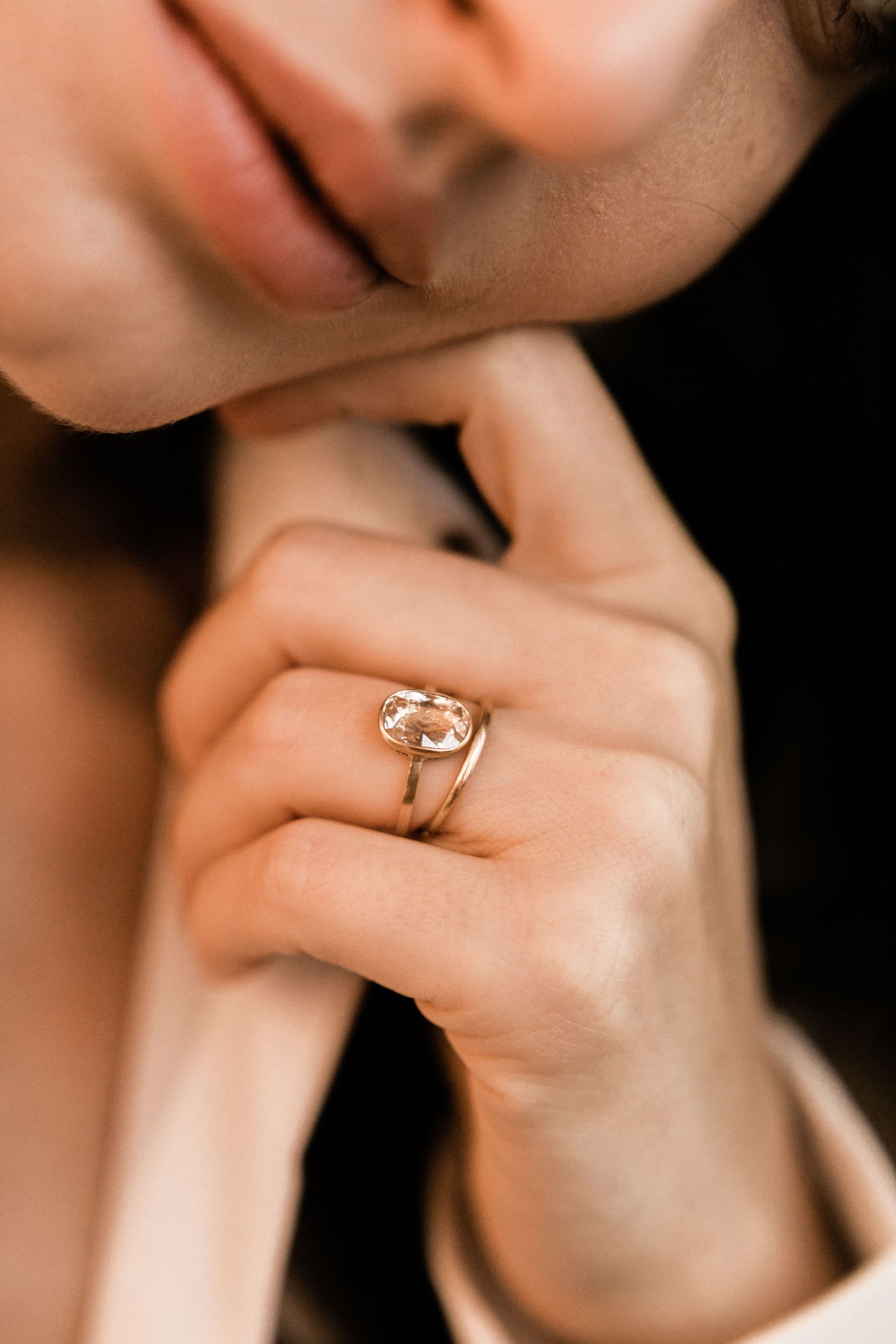 1.55ct Rose Cut diamond