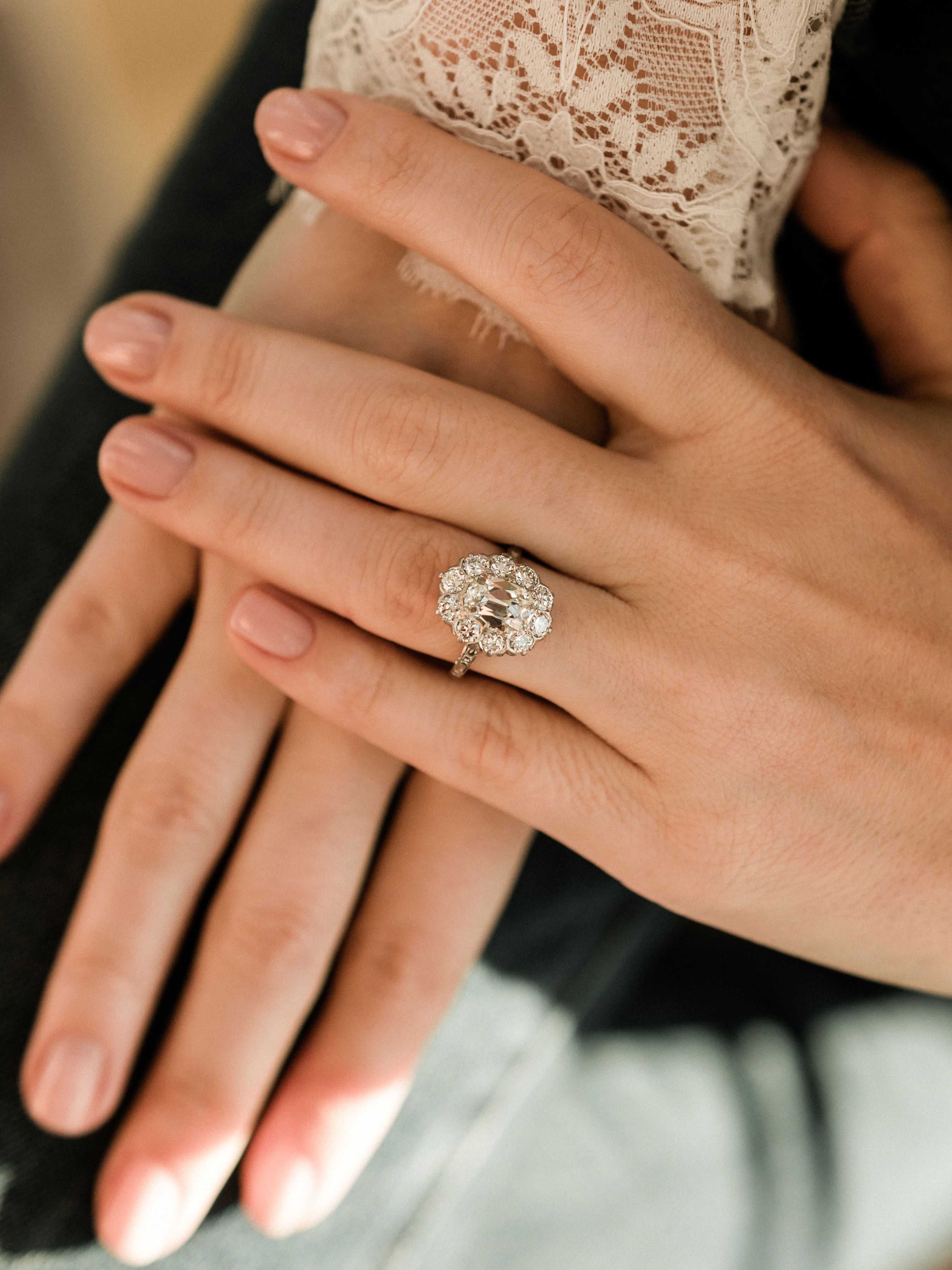 1.56ct antique cushion diamond