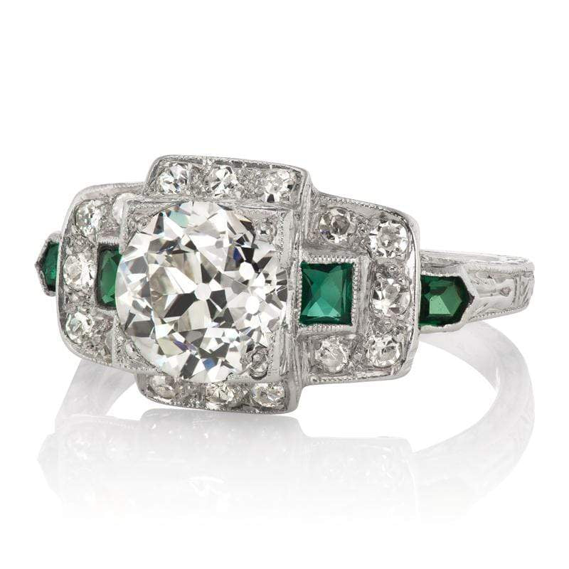 1.56ct old European cut diamond diamond engagement ring