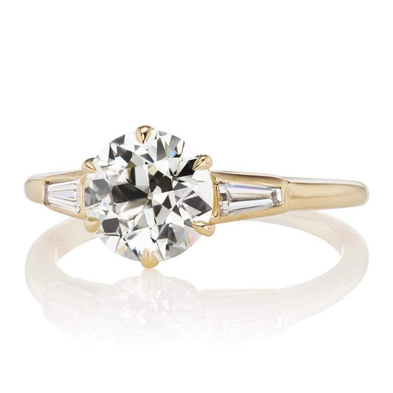 1.58ct old European cut diamond diamond engagement ring