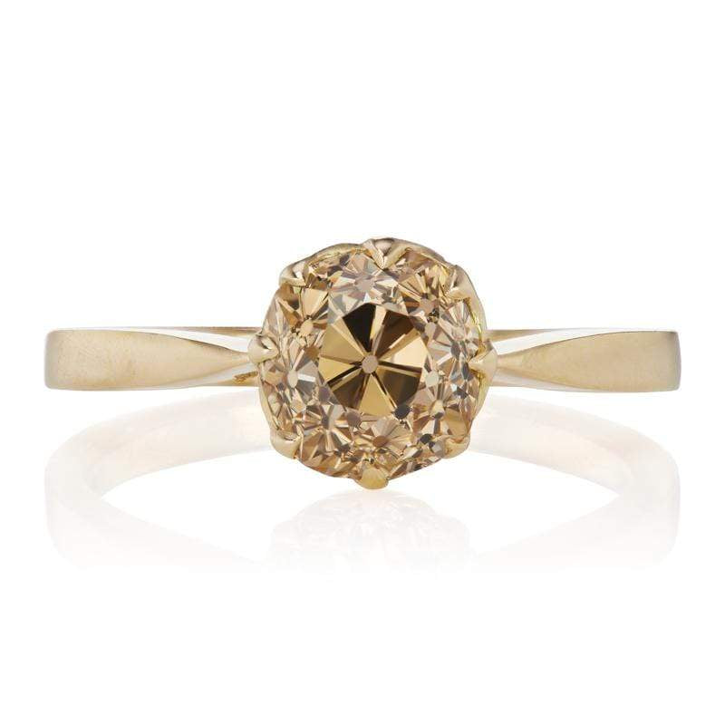 1.59 ct Fancy Brown Diamond Solitaire Engagement Ring