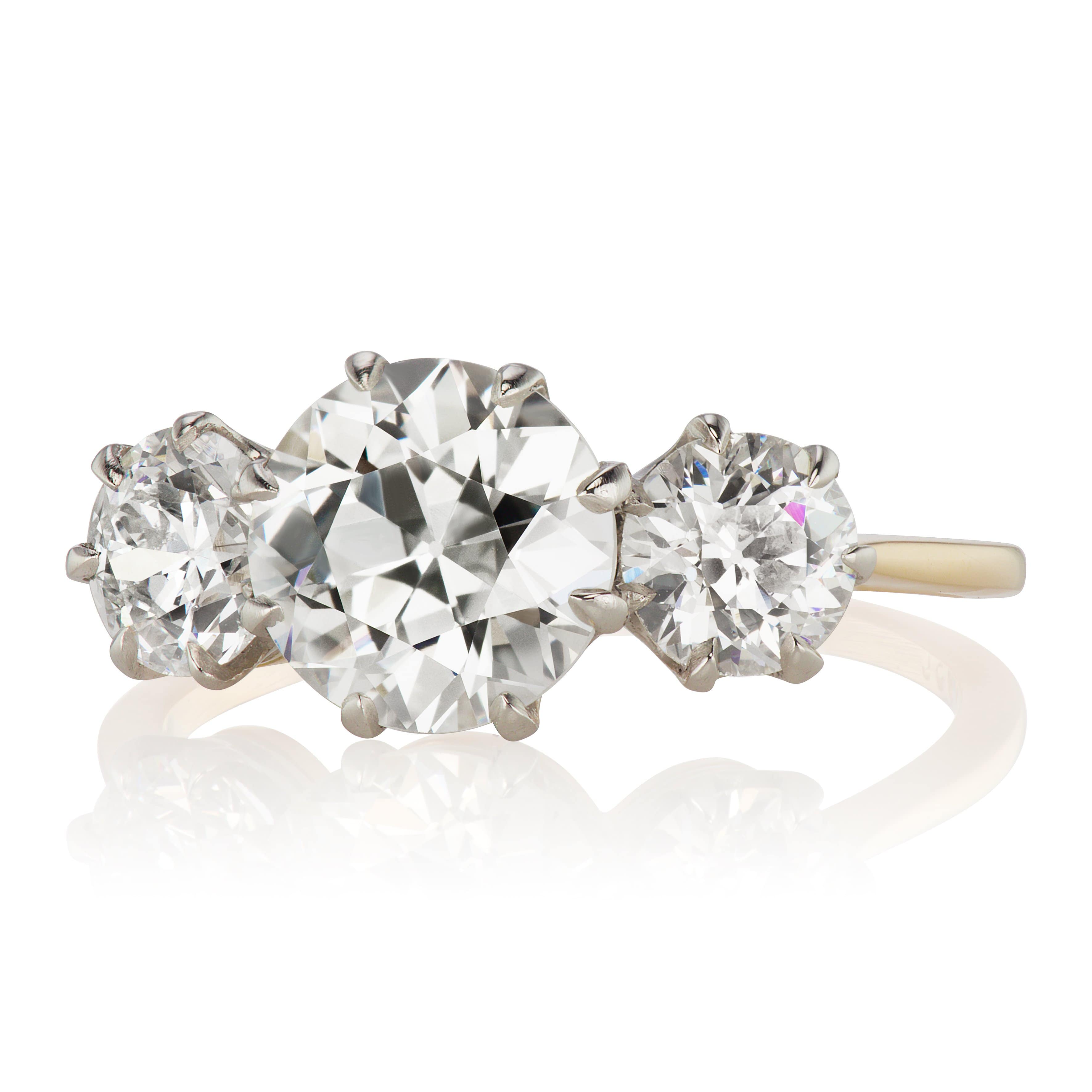 1.60ct old European cut diamond Ring