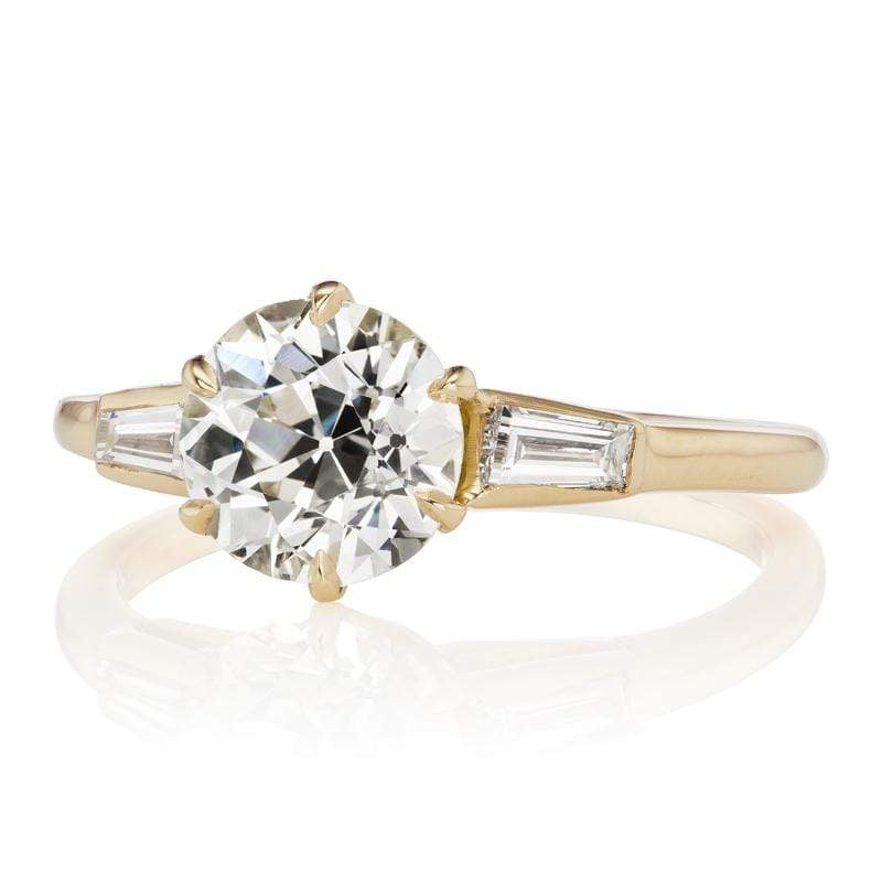 1.60ct old European cut diamond diamond engagement ring