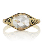 1.60ct rose cut diamond Oval Rose Cut Diamond Engagement RingOval Rose Cut Diamond Engagement Ring