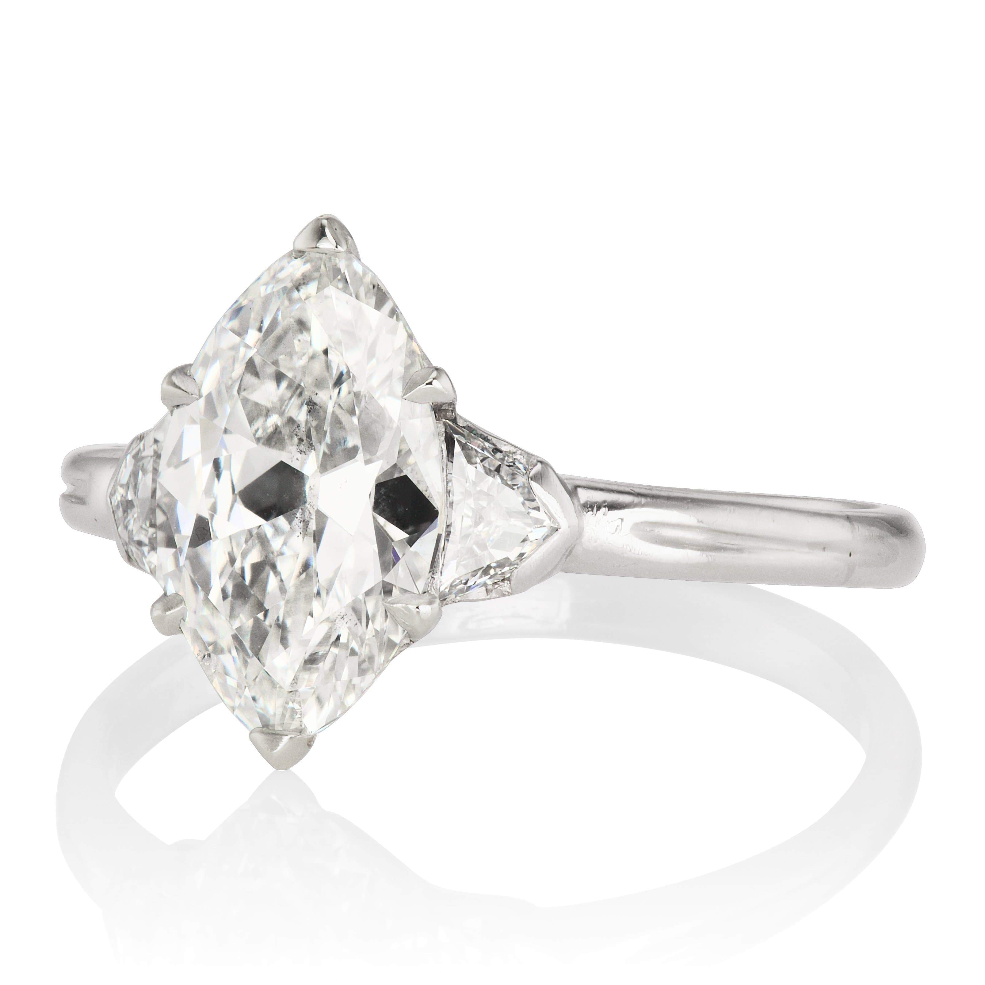 1.61ct Marquise cut diamond diamond