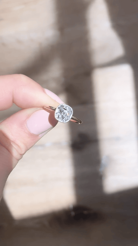 1.61ct old mine cut diamond