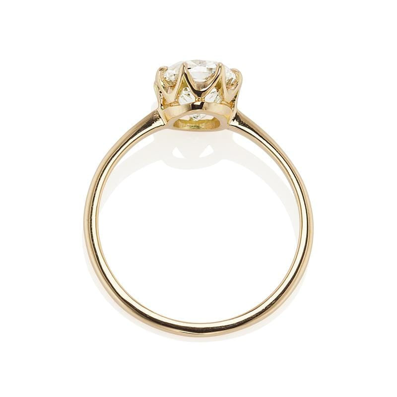 1.61ct old mine cut diamond Ring