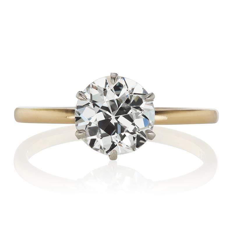 1.62 ct Transitional Cut Solitaire Engagement Ring