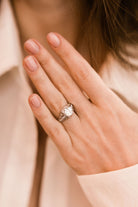 1.63ct old European cut diamond Platinum Cluster Engagement Ring