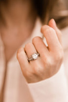 1.63ct old European cut diamond Platinum Cluster Engagement Ring