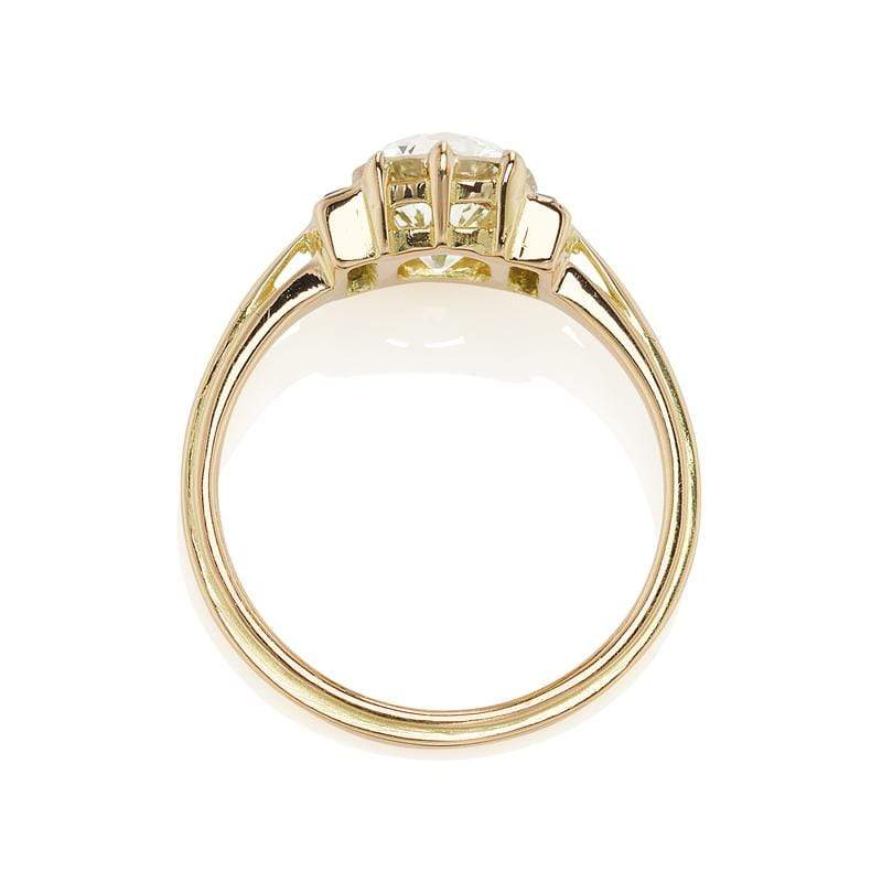 1.66ct old mine cut diamond Ring