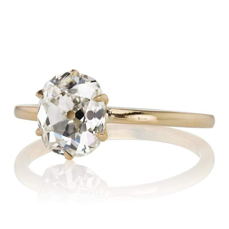 1.66ct old mine cut diamond Ring