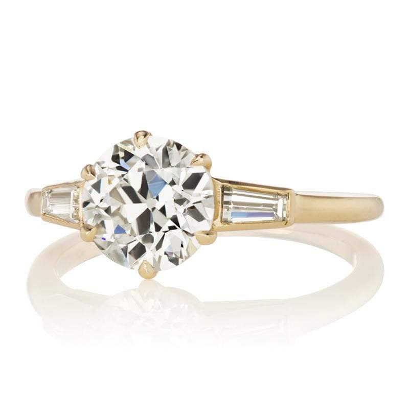 1.68ct old European cut diamond diamond engagement ring